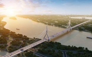 Thông tin mới tại 'siêu cầu' gần 20.000 tỷ đồng qua sông Hồng do liên danh Vingroup xây dựng