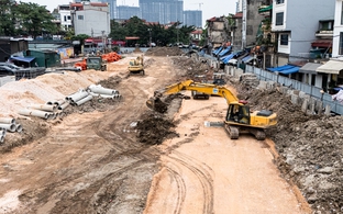 Vành đai 2,5 Hà Nội tăng tốc thi công, song song giải phóng mặt bằng