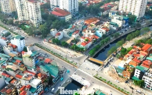 Diện mạo cầu vượt sông Lừ trên Vành đai 2,5 sau 10 năm chờ đợi