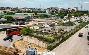 Cận cảnh công trường nút giao Phạm Tu - đường 70 sau khi hoàn tất giải phóng mặt bằng