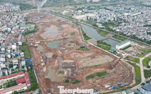 Dự án hồ điều hòa Yên Nghĩa 1 gấp rút về đích phần đào lòng hồ