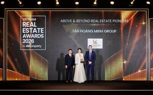 Giải mã lý do Tân Hoàng Minh giành giải tại Dot Property Vietnam Real Estate Awards 2026