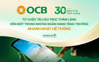 30 năm OCB: Từ cuộc tái cấu trúc thầm lặng đến một trong những ngân hàng tăng trưởng nhanh nhất hệ thống