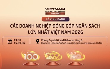 Sắp diễn ra Lễ vinh danh VNTAX 2026 và Tọa đàm “Kiến tạo nguồn lực tăng trưởng quốc gia”
