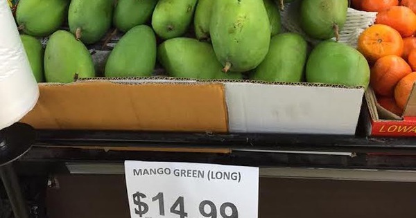 Xoài xanh Việt Nam được bán tại Australia với giá gần 300.000 đồng/kg - Vimarsana News