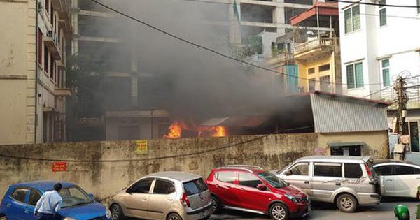 Cháy tại trụ sở Sở Văn hoá và Thể thao Hà Nội