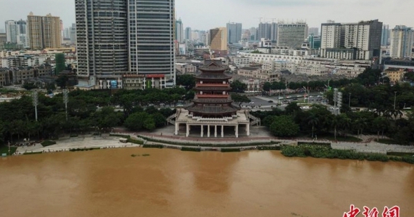Lũ trên hơn 50 con sông ở Nam và Đông Trung Quốc vượt mức báo động vì mưa lớn