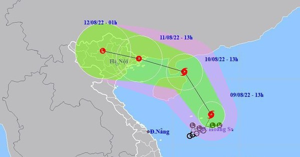 Áp thấp mạnh lên thành bão số 2, hướng về đất liền Việt Nam