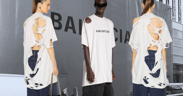 Thương hiệu thời trang đình đám Balenciaga: Bán áo rách bươm với giá 25 ...