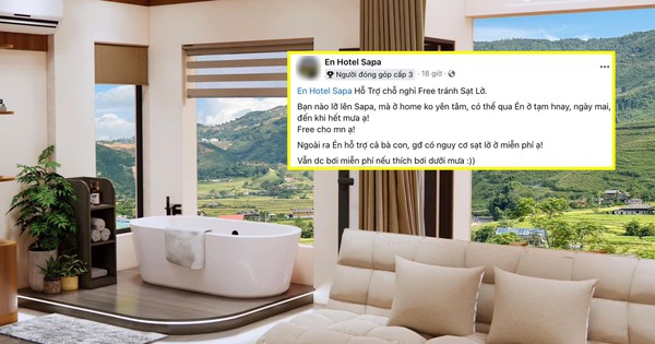 Nhiều cơ sở lưu trú ở Sa Pa miễn phí cho người dân và du khách bị kẹt lại do mưa bão, sạt lở