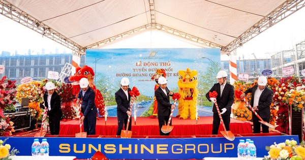 Tập đoàn Sunshine triển khai thi công đường nối đường Hoàng Quốc Việt kéo dài