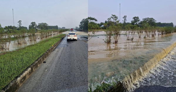 Tin mới nhất tình hình nước lũ ngập cao tốc Hà Nội - Thái Nguyên