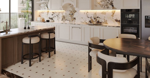 Căn hộ thông tầng đa phong cách sang trọng và ấm cúng