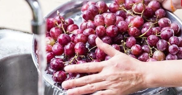 Dùng muối và baking soda rửa nho là sai, đây mới là cách đúng khiến trứng côn trùng cũng phải tự động "trượt đi"
