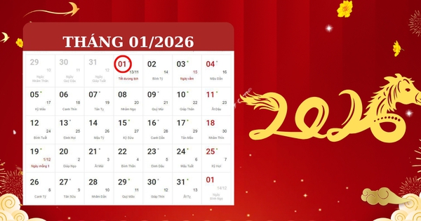 Tết Dương lịch 2026 rơi vào thứ mấy trong tuần?