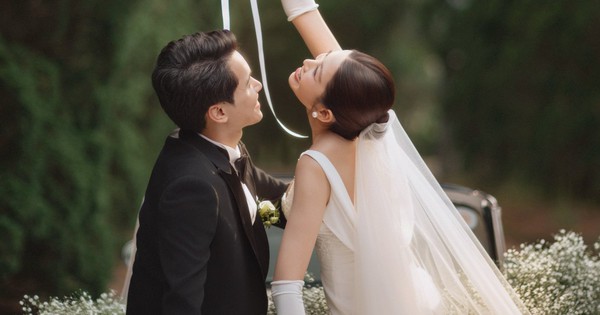 Ảnh cưới đẹp nhất showbiz Việt 2025: Cô dâu Á hậu quá xinh, chồng chủ tịch không chê vào đâu được!