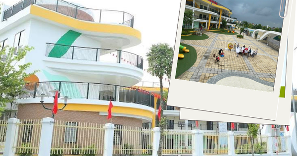 Khu đông dân nhất Hà Nội có 1 trường mầm non, phụ huynh nhìn khoảng sân thôi đã thích mê: Các con tha hồ vui chơi, chạy nhảy!