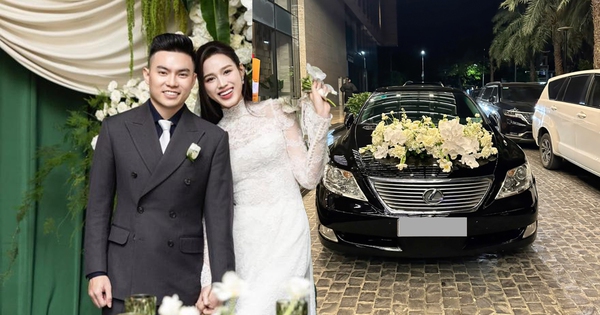 Dàn xe đón dâu bạc tỷ trong lễ cưới Hoa hậu Đỗ Hà và doanh nhân Viết Vương