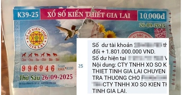 Tờ vé số trúng độc đắc bị rách ở Quảng Ngãi: Tổng số tiền công ty xổ số vừa trả thưởng