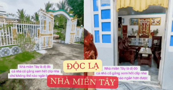 Độc lạ nhà miền Tây: Rộng như mê cung, gạch hoa mỗi phòng một kiểu, tiến vào khu bếp ai nấy đều "giật mình"