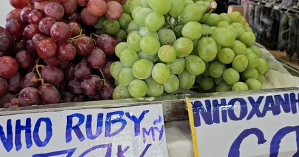 Trái cây nhập ngoại giá rẻ bày bán tràn lan