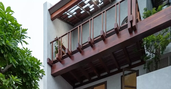 Thiết kế nhà phố đan xen phong cách hiện đại kết hợp với truyền thống