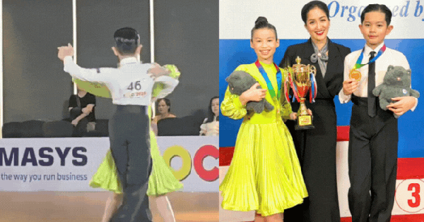 Con trai Khánh Thi - Phan Hiển lại “hái” huy chương vàng, khí chất “con nhà nòi” sáng bừng sàn đấu