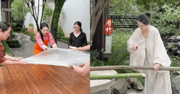 Phú bà ở biệt phủ 1200m2 làm gì lúc rảnh: Mang 5000 con tằm về làm chăn tặng mẹ chồng, chặt tre ngay tại nhà làm giấy tặng chồng, bảo sao được yêu chiều đến thế!