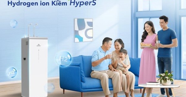 Máy lọc nước Hydrogen Ion Kiềm HyperS cung cấp hai loại nước cho mọi lứa tuổi