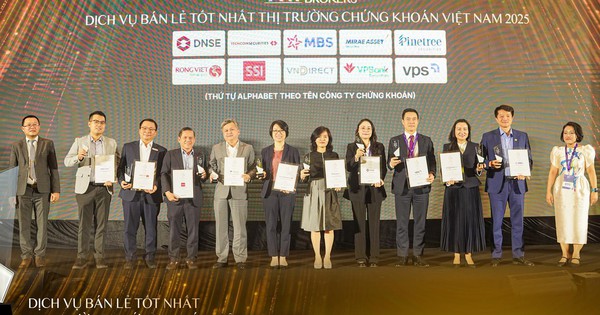 Công bố 10 CTCK có dịch vụ bán lẻ tốt nhất thị trường chứng khoán Việt Nam - Best Retail Brokers 2025