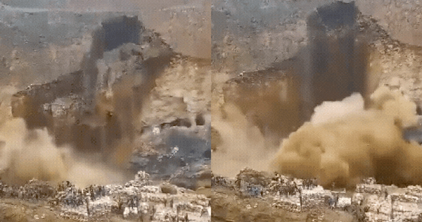 Kinh hoàng cảnh tượng đất đá đổ sập khiến ít nhất 70 người thiệt mạng