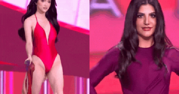 Bán kết Miss Universe: Hương Giang trình diễn cực bốc lửa, 1 thí sinh mặc kín mít thi bikini