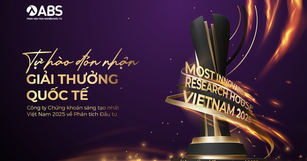 ABS nhận giải thưởng Công ty Chứng khoán sáng tạo nhất Việt Nam về Phân tích Đầu tư 2025