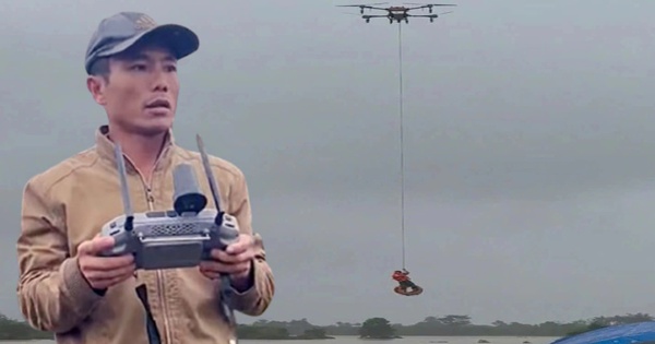 Chân dung người đàn ông dùng drone tải trọng 100kg kéo nạn nhân từ dòng nước xiết vào bờ