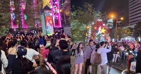 Ngay lúc này: Phố đi bộ Nguyễn Huệ đông nghịt người xe, hàng quán hốt bạc nhờ 2 concert đối đầu