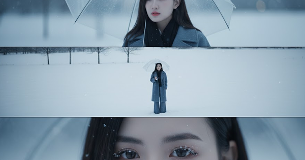 Trend tạo ảnh tuyết rơi đang cực hot: Chỉ 1 phút có ngay ảnh tuyết rơi "tuyệt đối điện ảnh Hàn Quốc" buồn thấu tim