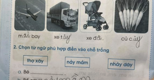 Bài tập Tiếng Việt của học sinh lớp 1 khiến phụ huynh "đau đầu": "Nhà tôi vậy, nhà bạn cũng thế thôi"