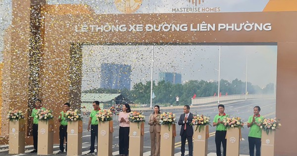 Chính thức thông xe đường Liên Phường, giảm áp lực nút giao An Phú lớn nhất TP.HCM