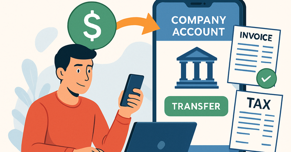 Cá nhân chuyển tiền vào tài khoản công ty rồi c...