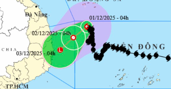Bão số 15 sắp đổi hướng di chuyển, hướng vào từ Gia Lai - Khánh Hoà