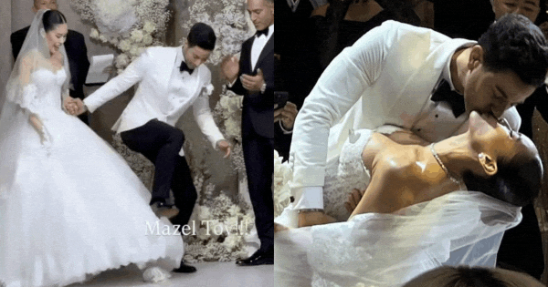 Nghi lễ đạp vỡ ly thuỷ tinh kỳ lạ trong đám cưới lần 2 của con gái tỷ phú Johnathan Hạnh Nguyễn