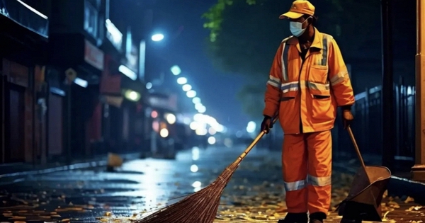 Bác lao công quét đường nhặt được bọc tiền 1,4 tỷ, đứng canh bên vỉa hè suốt 3 tiếng giữa đêm đông