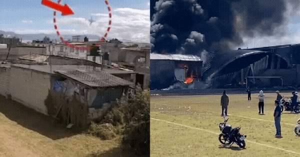 Máy bay lao thẳng xuống khu dân cư, nhiều người thiệt mạng