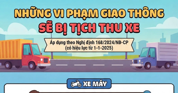 [Infographic] - Những lỗi vi phạm giao thông nào sẽ bị tịch thu xe?