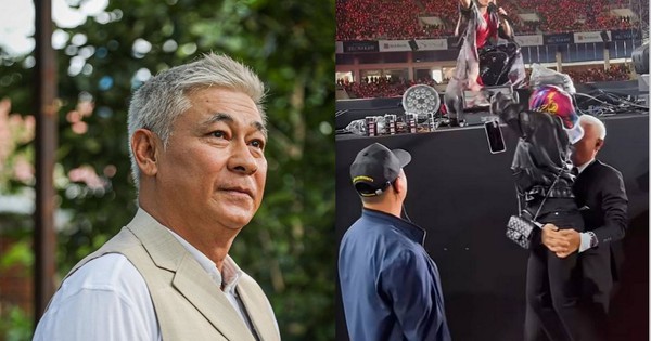 Vệ sĩ tóc bạc U65 của Mỹ Tâm nhấc bổng một người ngay trong show