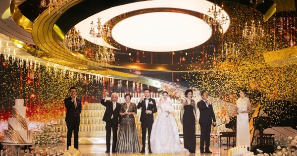 Loạt ảnh “nét căng” đám cưới thiếu gia Phan Hoàng: Hai gia tộc giàu nức tiếng lộ diện gây bão mạng