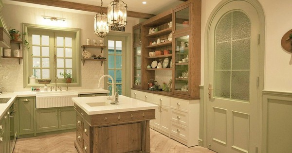 Căn bếp xanh bơ đậm chất cottagecore khiến các bà nội trợ phát 'cuồng'