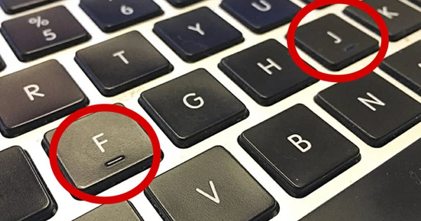 Vì sao trên phím F và J của bàn phím máy tính luôn có gờ nổi?