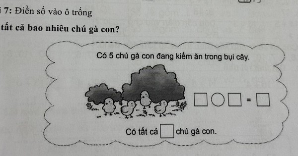 Bài toán tiểu học khiến phụ huynh phải lên mạng hỏi vì dữ liệu được "giấu" trong bụi cây
