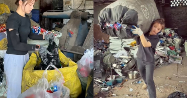 Bất ngờ với thân phận thật của cô gái 26 tuổi thu gom đồng nát kiếm 3 triệu/ngày